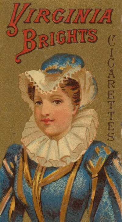 来自女孩和儿童系列N64，为Allen &...宣传Virginia Brights Cigarettes，1886年。 作者 艾伦和金特