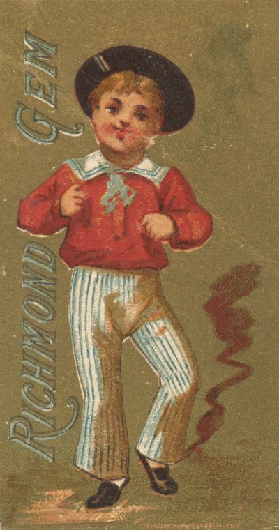 来自女孩和儿童系列N65，为Allen &...宣传Richmond Gem Cigarettes，约1886年。 作者 艾伦和金特