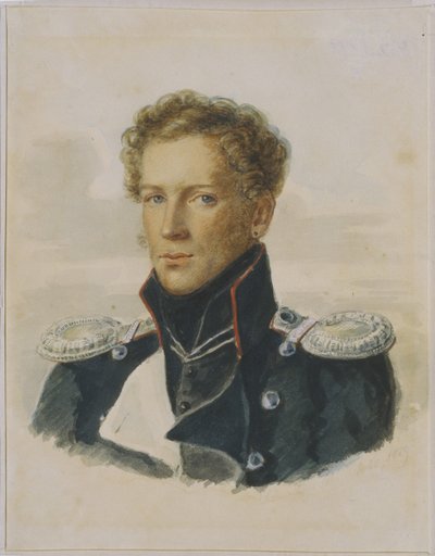 谢尔盖-兰斯科伊 1789-1832，骑士卫队军官，1829年 作者 阿洛瓦·古斯塔夫·洛克斯图尔