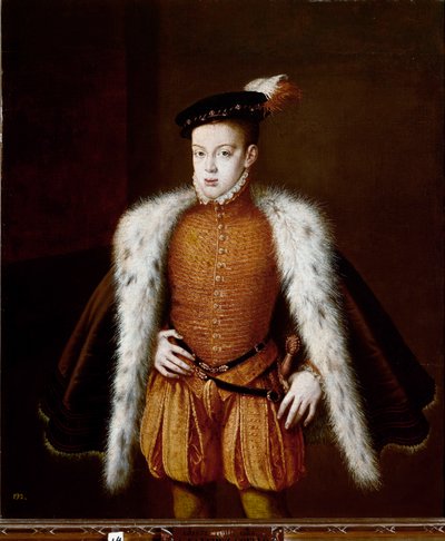 唐-卡洛斯王子的肖像（绘画，约1557年 作者 Alonso Sánchez Coello