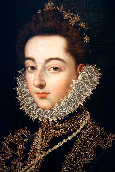 奥地利女皇卡塔琳娜-米凯拉的肖像》，约1582-1585年 作者 Alonso Sánchez Coello