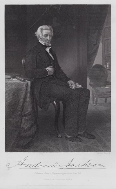 Andrew Jackson (engraving) 作者 阿隆佐（后）查佩尔