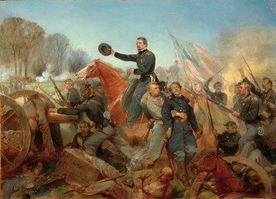 1865年，弗吉尼亚州斯波特西瓦尼亚法院的攻击，荒野之战 作者 阿隆佐·查佩尔