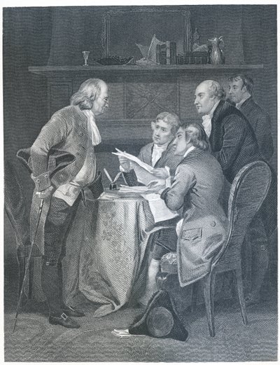 起草于1859年的1776年的独立宣言 作者 阿隆佐·查佩尔