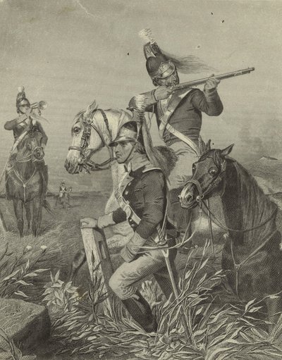 李的骑兵在吉尔福德战役中阵亡，1858年 作者 阿隆佐·查佩尔