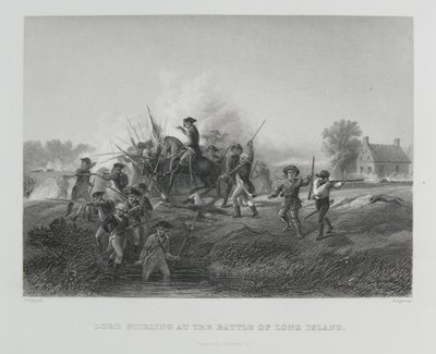 斯特灵勋爵在长岛战役中，1776年 作者 阿隆佐·查佩尔
