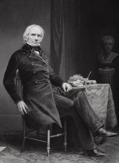 亨利·克莱的肖像（1777-1852） 作者 阿隆佐·查佩尔