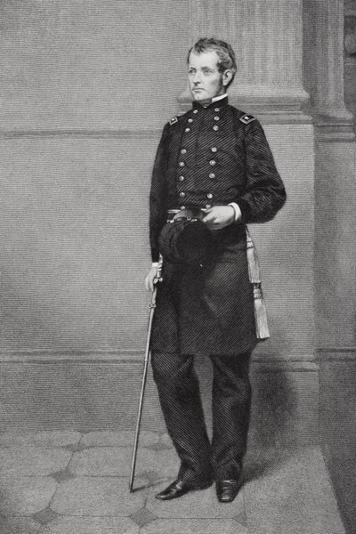 约瑟夫胡克的肖像（1814-79） 作者 Alonzo Chappel
