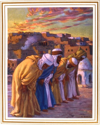 艾尔·雷卡（El Rekaa）或“倾心”（Linclination）倾心祈祷，1918年 作者 阿方斯·艾蒂安·迪内
