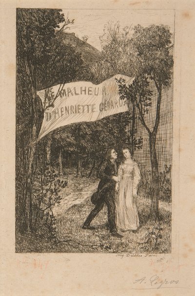 2 幅《马勒戈壁》插图 d 作者 阿方斯·莱格罗斯（Alphonse Legros）