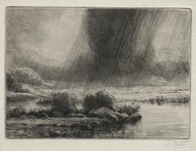 一场风暴。 作者 阿方斯·莱格罗斯（Alphonse Legros）