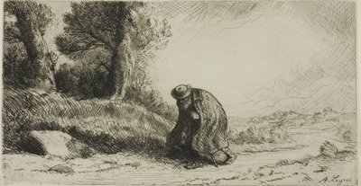 走在小巷里的流浪者 作者 阿方斯·莱格罗斯（Alphonse Legros）