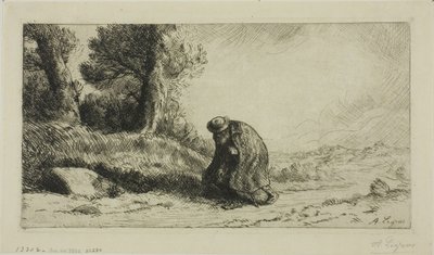 走在小巷里的流浪者 作者 阿方斯·莱格罗斯（Alphonse Legros）