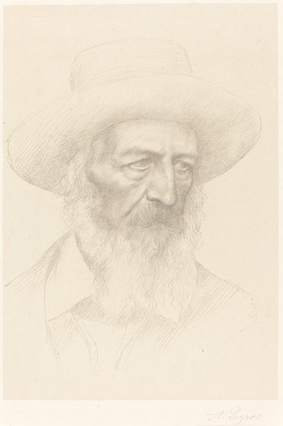 阿尔弗雷德，丁尼生勋爵。 作者 阿方斯·莱格罗斯（Alphonse Legros）