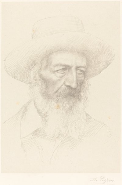 阿尔弗雷德，丁尼生勋爵。 作者 阿方斯·莱格罗斯（Alphonse Legros）
