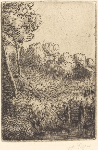 沿着马恩河（Sur la Marne）前进 作者 阿方斯·莱格罗斯（Alphonse Legros）