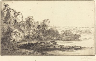 沿着特纳河(Sur la terne)前进 作者 阿方斯·莱格罗斯（Alphonse Legros）