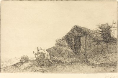 沿着山顶 (Sur le haut de la colline) 作者 阿方斯·莱格罗斯（Alphonse Legros）