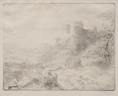 古老的城堡 作者 阿方斯·莱格罗斯（Alphonse Legros）