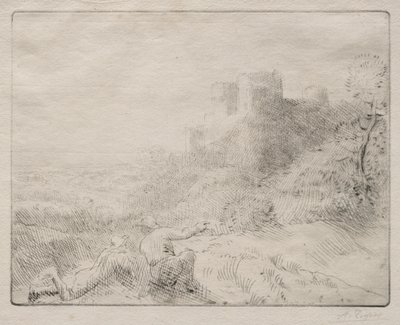 老城堡。 作者 阿方斯·莱格罗斯（Alphonse Legros）