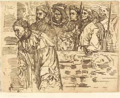 弓箭手Les弓箭手，1862年。 作者 阿方斯·莱格罗斯（Alphonse Legros）