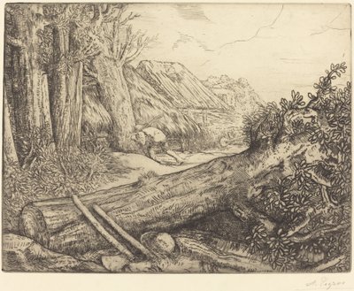 在樵夫之家 Chez les bucherons. 作者 阿方斯·莱格罗斯（Alphonse Legros）