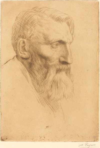 奥古斯特-罗丹。 作者 阿方斯·莱格罗斯（Alphonse Legros）