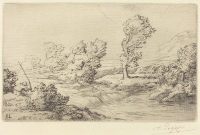 马恩河岸(Bord de la Marne) 作者 阿方斯·莱格罗斯（Alphonse Legros）