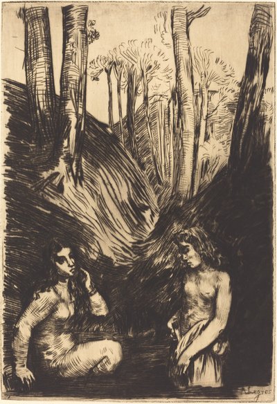 沐浴者 作者 阿方斯·莱格罗斯（Alphonse Legros）