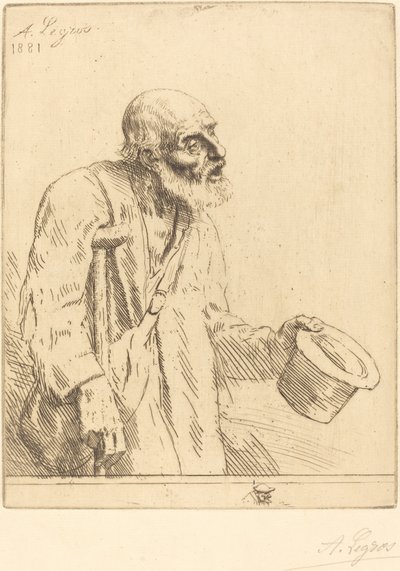 乞丐 (Le mendiant) 作者 阿方斯·莱格罗斯（Alphonse Legros）