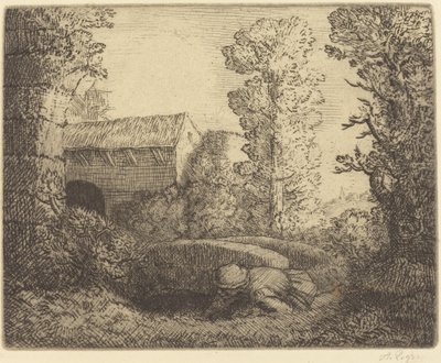 磨坊的桥 作者 阿方斯·莱格罗斯（Alphonse Legros）