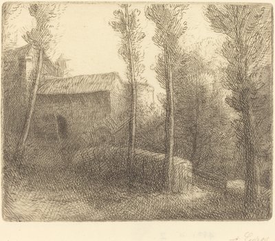 磨坊的桥 作者 阿方斯·莱格罗斯（Alphonse Legros）