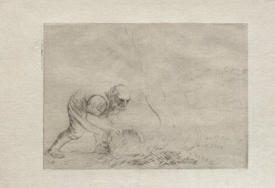 烧草。 作者 阿方斯·莱格罗斯（Alphonse Legros）