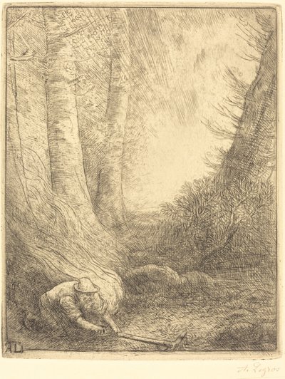 焚烧草丛 作者 阿方斯·莱格罗斯（Alphonse Legros）