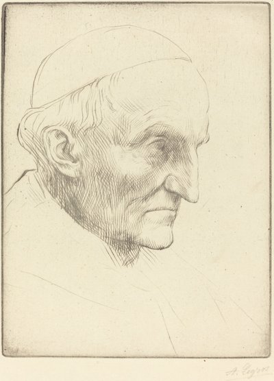 红衣主教曼宁，第三盘。 作者 阿方斯·莱格罗斯（Alphonse Legros）