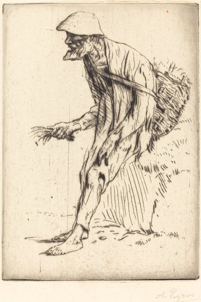 鸡冠花商人（Marchand de mouron） 作者 阿方斯·莱格罗斯（Alphonse Legros）