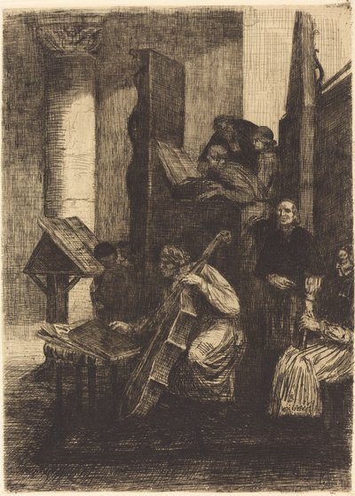 西班牙教堂的合唱团 作者 阿方斯·莱格罗斯（Alphonse Legros）