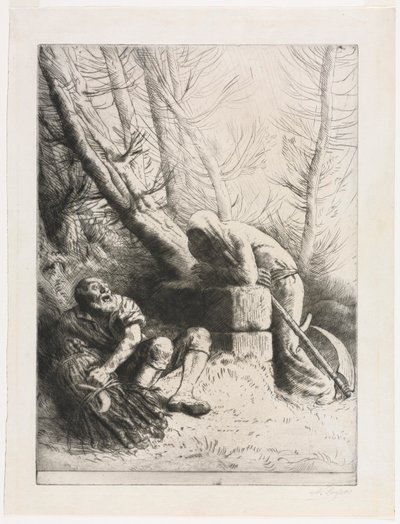 死亡与樵夫 作者 阿方斯·莱格罗斯（Alphonse Legros）