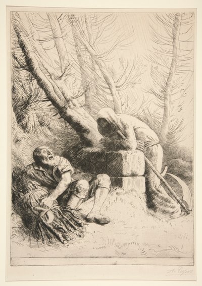 死亡与樵夫 作者 阿方斯·莱格罗斯（Alphonse Legros）