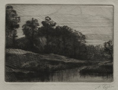 晚上 作者 阿方斯·莱格罗斯（Alphonse Legros）