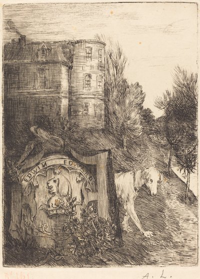 Ex-Libris Edwin Edwards。 作者 阿方斯·莱格罗斯（Alphonse Legros）