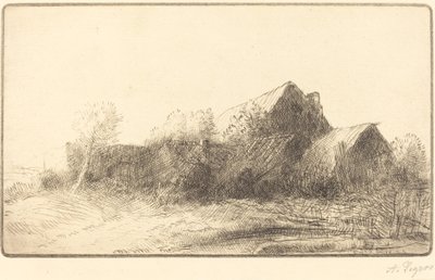 农场 Une ferme. 作者 阿方斯·莱格罗斯（Alphonse Legros）