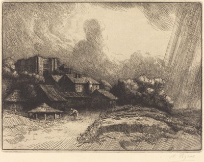 修道院的农场 作者 阿方斯·莱格罗斯（Alphonse Legros）