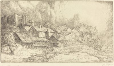 修道院农场 作者 阿方斯·莱格罗斯（Alphonse Legros）