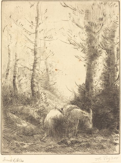 农夫和他的驴子 Le fermier et son ane. 作者 阿方斯·莱格罗斯（Alphonse Legros）