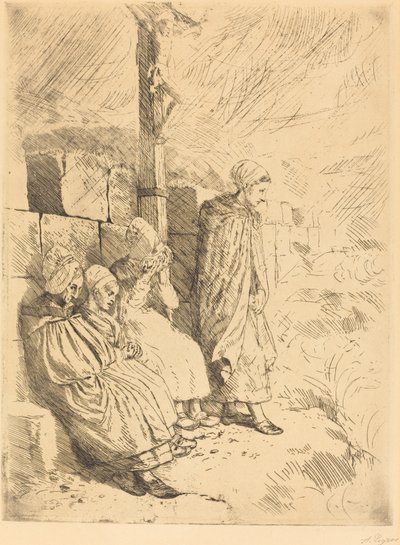 渔妇 作者 阿方斯·莱格罗斯（Alphonse Legros）