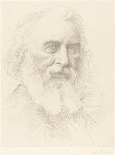 H.W. Longfellow, 2nd plate. 作者 阿方斯·莱格罗斯（Alphonse Legros）