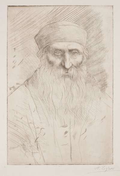 长胡子男人的头像 作者 阿方斯·莱格罗斯（Alphonse Legros）