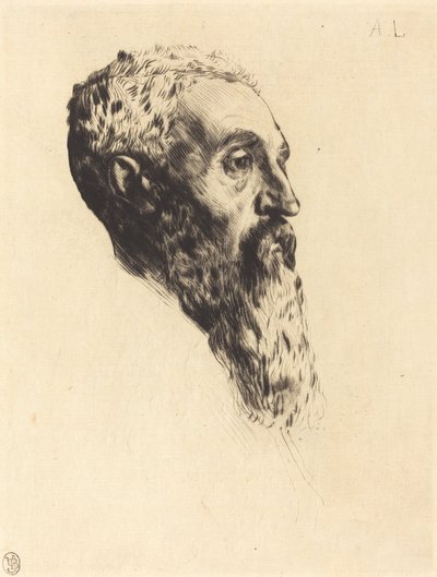 模特儿的头(Tete de modele) 作者 阿方斯·莱格罗斯（Alphonse Legros）