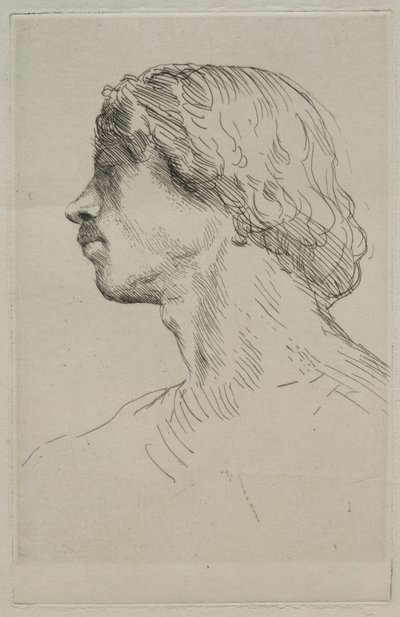 模特头像 作者 阿方斯·莱格罗斯（Alphonse Legros）